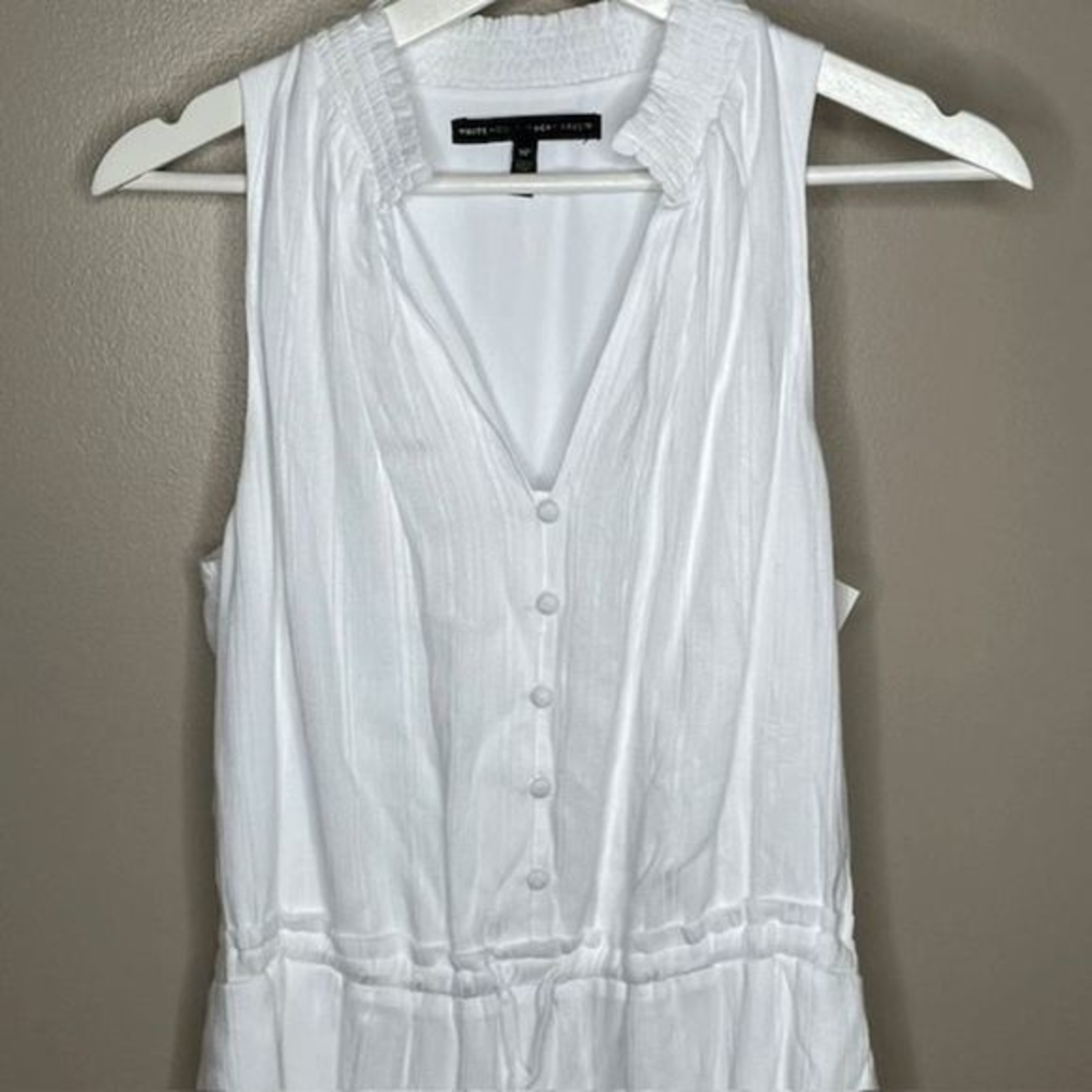 White House Black Market Perfect‎ White Summer Dress